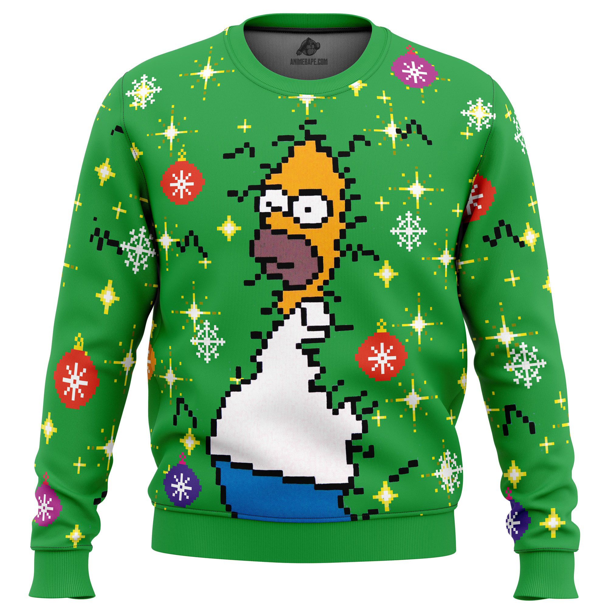 20251111-164038 Homer Bush Meme The Simpsons Ugly Christmas Sweater - Image 1