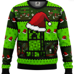 Minecraft Creepr Ugly Christmas Sweater