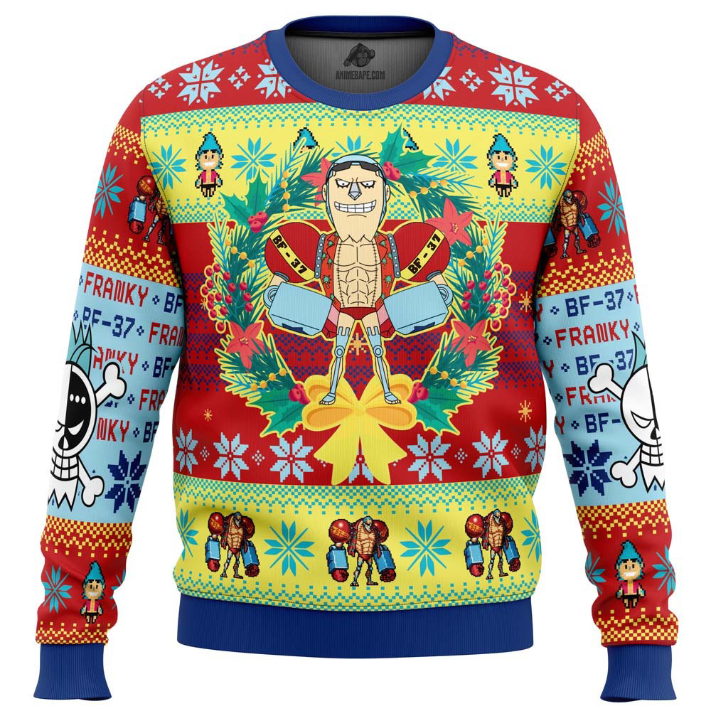 20251202-161435 Christmas Franky One Piece Ugly Christmas Sweater - Image 1