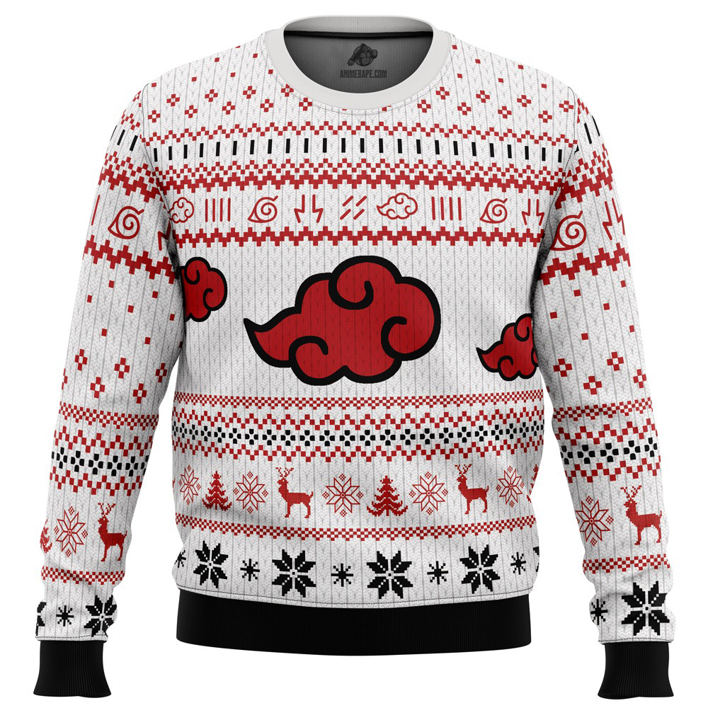 20251204-162006 White Christmas Akatsuki Christmas Sweater - Image 1