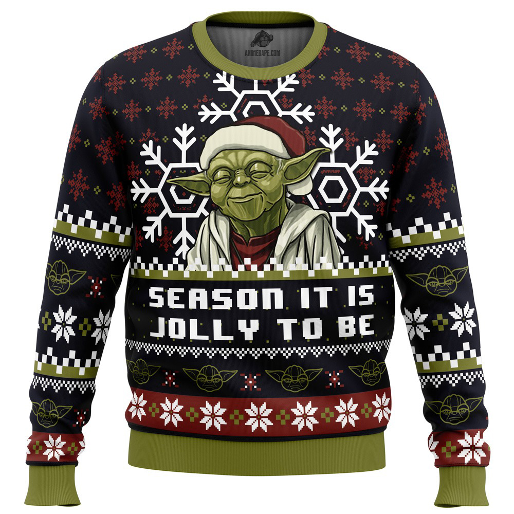 20251210-171409 Season Jolly Star Wars Ugly Christmas Sweater - Image 1