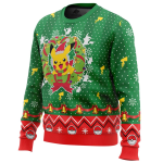 Christmas Pikachu Pokemon Ugly Christmas Sweater - Image 2