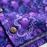 Gengar Haunter Gastly Hawaiian shirt fabric macro — dye-sublimated print