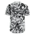 Ahegao Manga Collage Baseball Jersey - Image 2