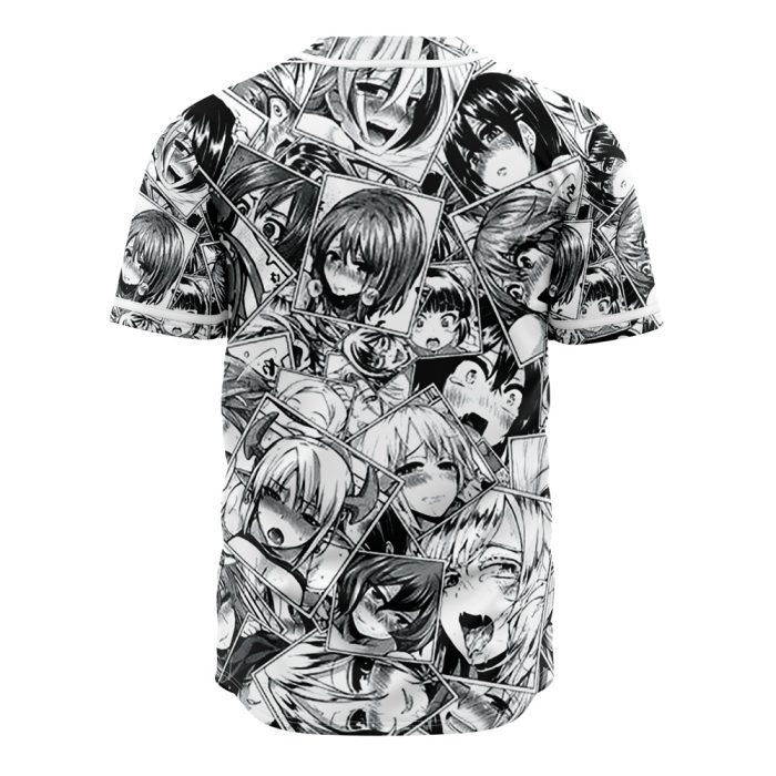 Ahegao Manga Collage Baseball Jersey - Image 2