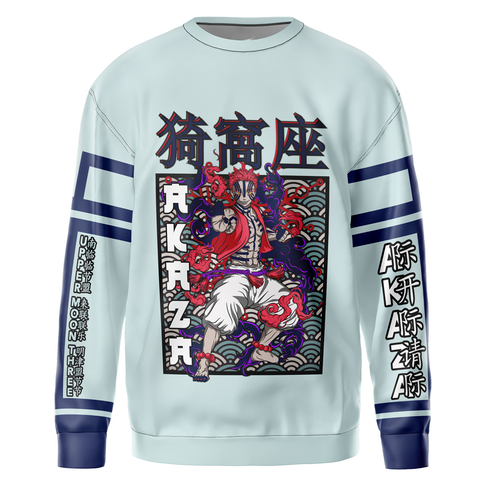 Akaza Demon Slayer Streetwear Sweatshirt Akaza Demon Slayer Streetwear Sweatshirt - Image 1