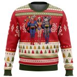 Batman Superman Wonder woman Ugly Christmas Sweater