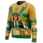 Believe Loki Marvel Ugly Christmas Sweater - Image 2