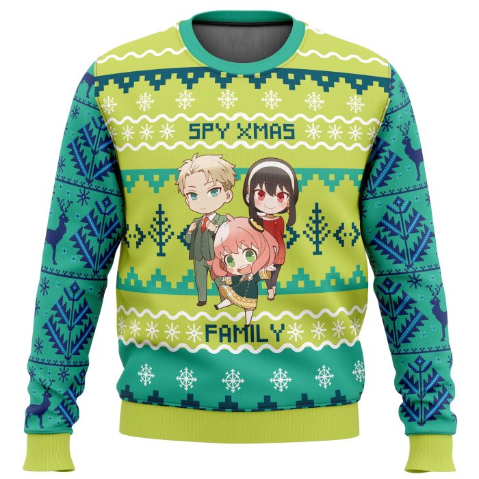 Chibi Spy x Family Ugly Christmas Sweater - Image 1