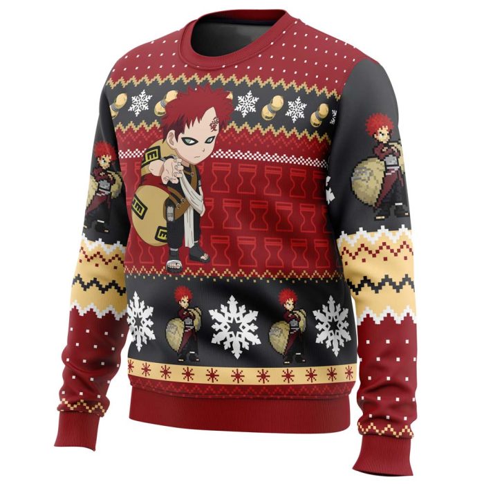 Christmas Gaara Naruto Ugly Christmas Sweater - Image 2
