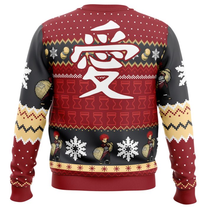 Christmas Gaara Naruto Ugly Christmas Sweater - Image 4