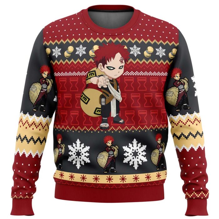 Christmas Gaara Naruto Ugly Christmas Sweater - Image 1