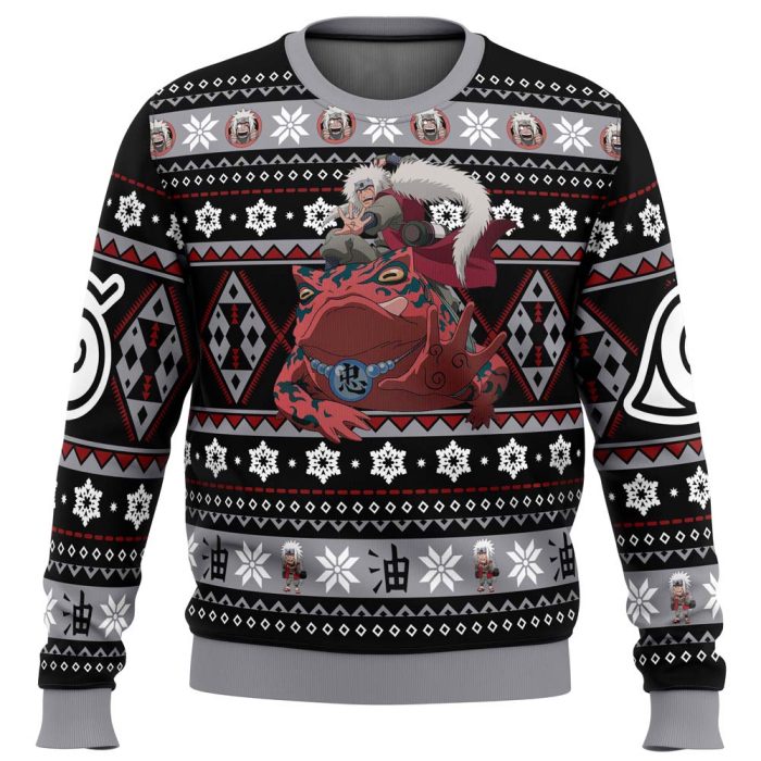 Christmas Jiraiya Naruto Ugly Christmas Sweater - Image 1