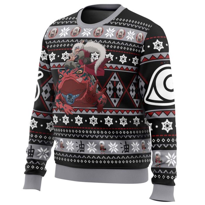 Christmas Jiraiya Naruto Ugly Christmas Sweater - Image 2