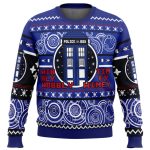 Christmas Through Time And Space Doctor Who Ugly Christmas Sweater - Image 3