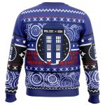 Christmas Through Time And Space Doctor Who Ugly Christmas Sweater - Image 2