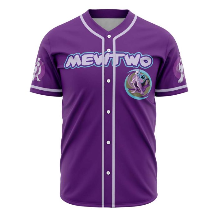 Cosmic Mewtwo Pokemon Baseball Jersey - Image 1