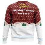 Dashing Through the Snow The Simpsons Ugly Christmas Sweater - Image 4