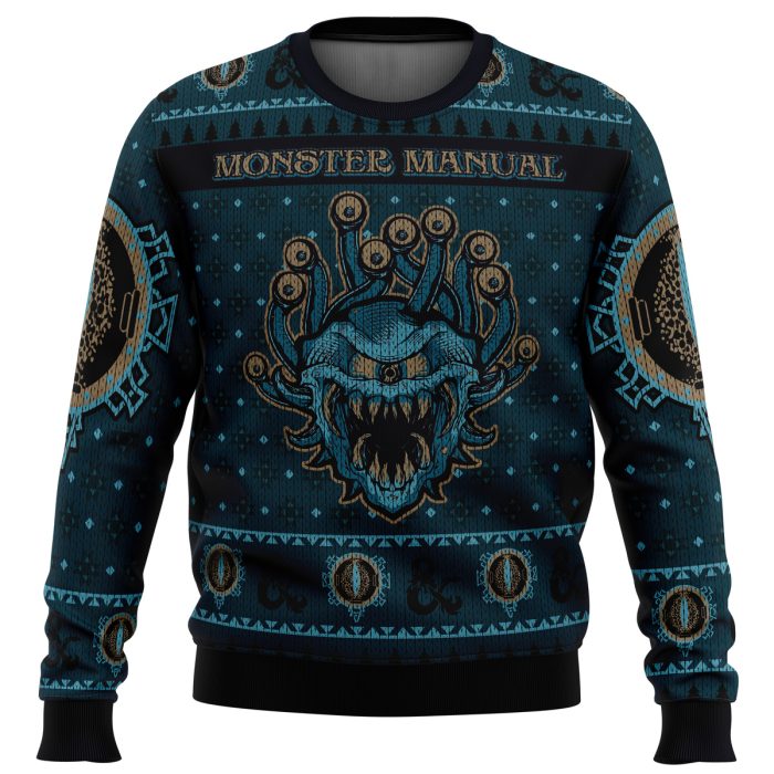 Dungeons & Dragons Monster Manual Ugly Christmas Sweater - Image 1
