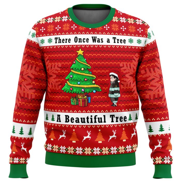 Fire Force A Beautiful Tree Ugly Christmas Sweater - Image 1