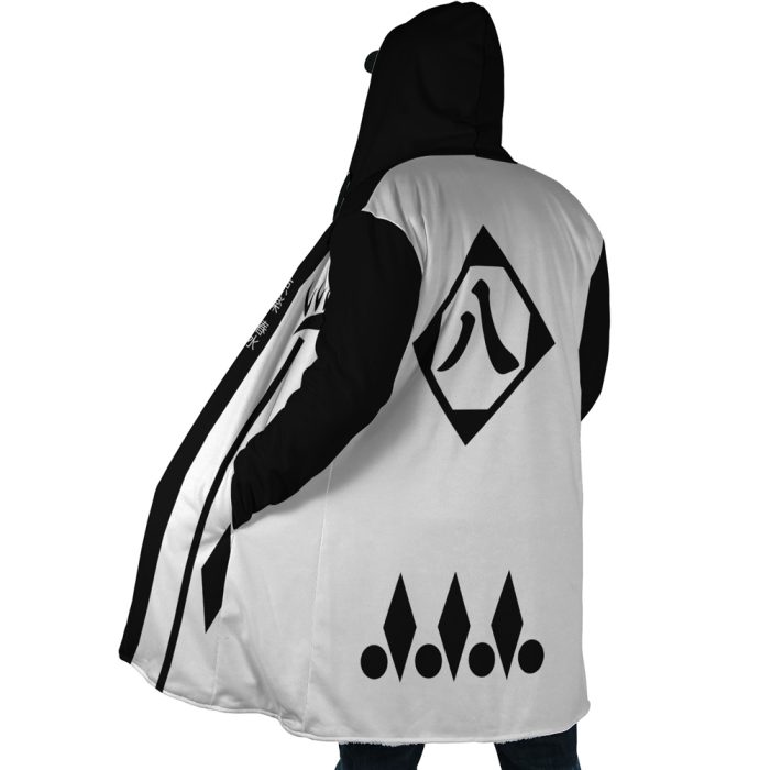 Gotei 13 8th Division Captain Kyoraku Shunsui Bleach Hooded Cloak Coat - Image 4