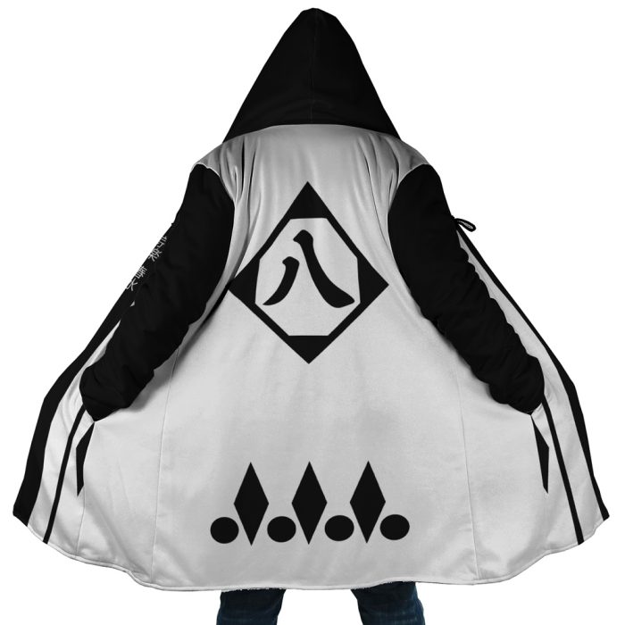 Gotei 13 8th Division Captain Kyoraku Shunsui Bleach Hooded Cloak Coat - Image 1