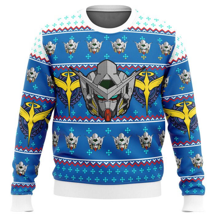 Gundam Helmet Ugly Christmas Sweater - Image 1