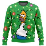 Homer Bush Meme The Simpsons Ugly Christmas Sweater - Image 3