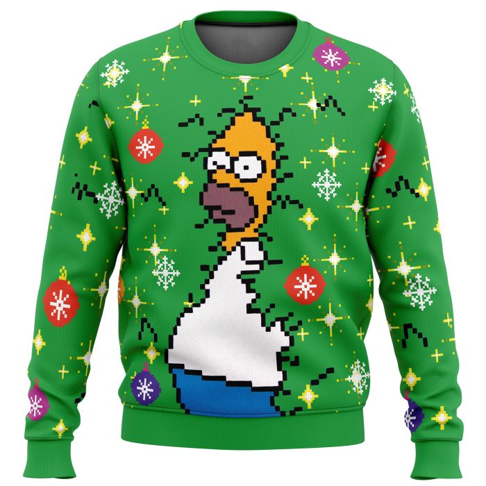 Homer Bush Meme The Simpsons Ugly Christmas Sweater - Image 1