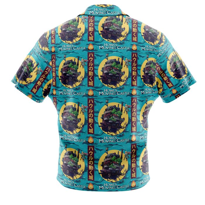 Howls Moving Castle Studio Ghibli Button Up Hawaiian Shirt - Image 2