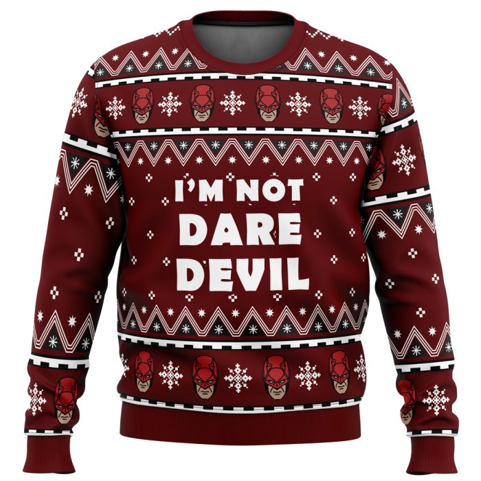 I'm not Daredevil Marvel Ugly Christmas Sweater - Image 1