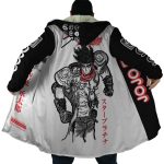 Jotaro Kujo Star Platinum Jojo's Bizarre Adventure Hooded Cloak Coat - Image 6