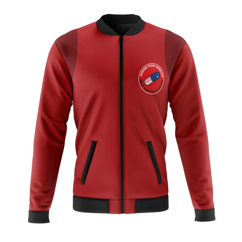 Red Ranger Mighty Morphin Power Rangers Casual Bomber Jacket - AnimeBape