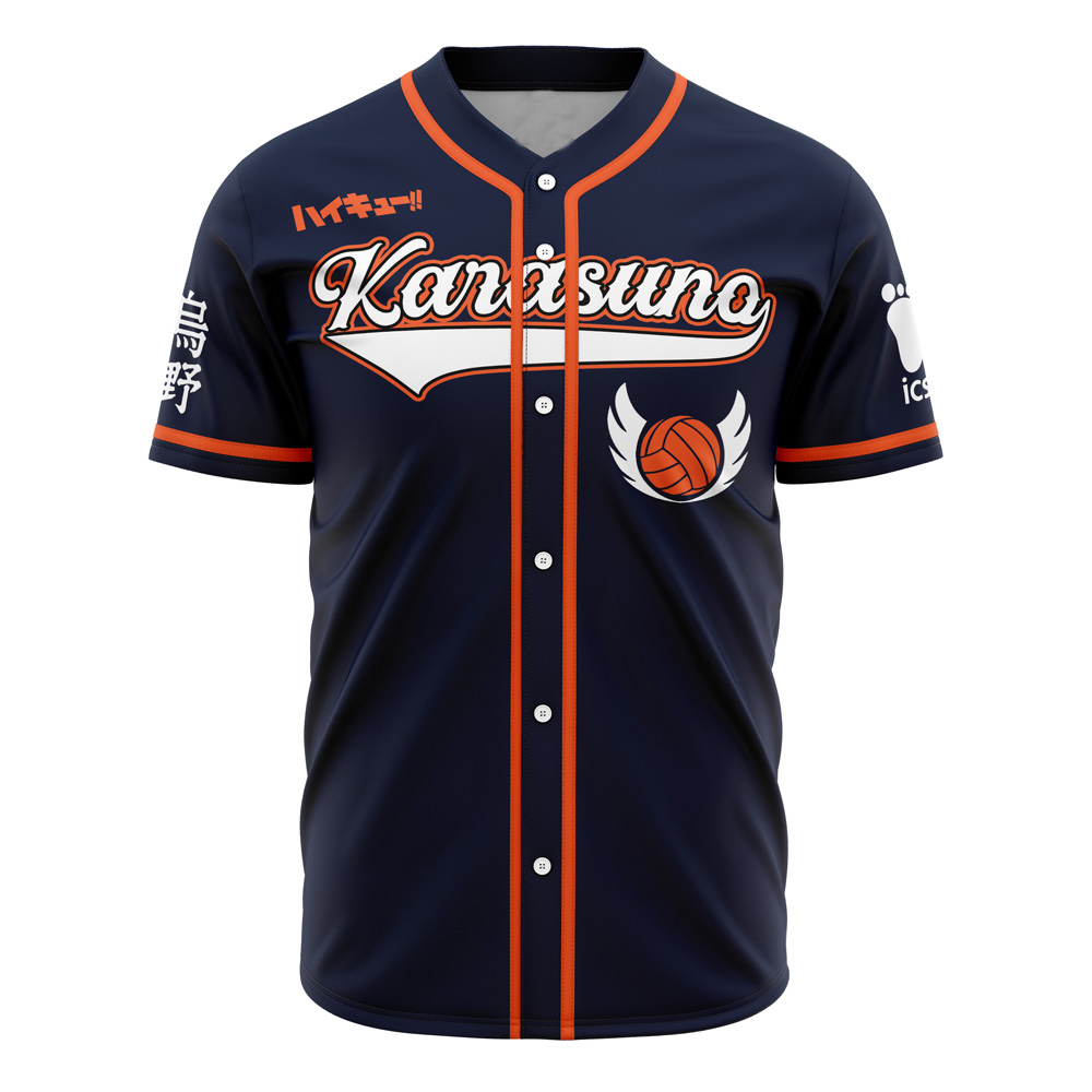 Karasuno Hinata Haikyuu Baseball Jersey Karasuno Hinata Haikyuu Baseball Jersey - Image 1