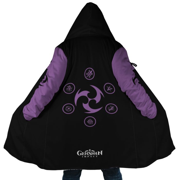 Keqing 2 Genshin Impact Hooded Cloak Coat - Image 1