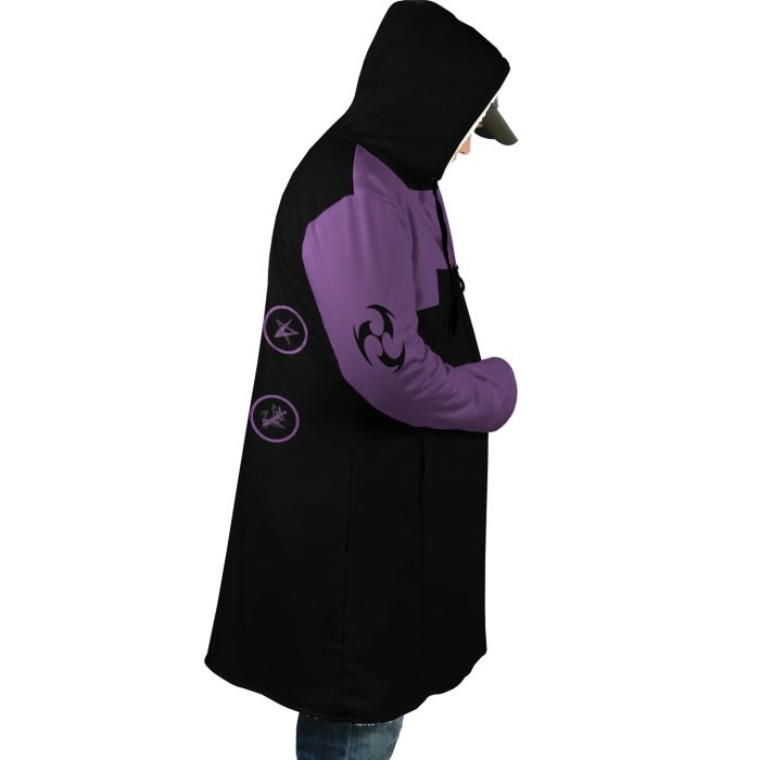 Keqing 2 Genshin Impact Hooded Cloak Coat - Image 3