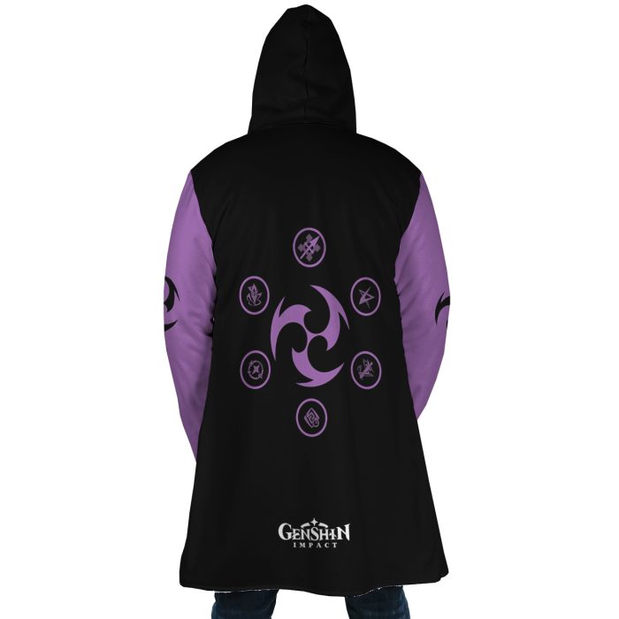 Keqing 2 Genshin Impact Hooded Cloak Coat - Image 6