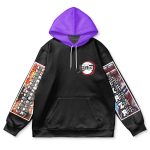 Kyojuro Rengoku vs Akaza Demon Slayer Streetwear Hoodie - Image 2