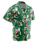 Luigi Super Mario Button Up Hawaiian Shirt - Image 2