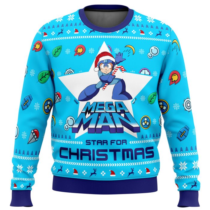 Mega Man Mega Christmas Ugly Christmas Sweater - Image 1