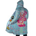 Neon FLCL Hooded Cloak Coat - Image 5