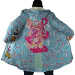 Neon FLCL Hooded Cloak Coat - Image 6
