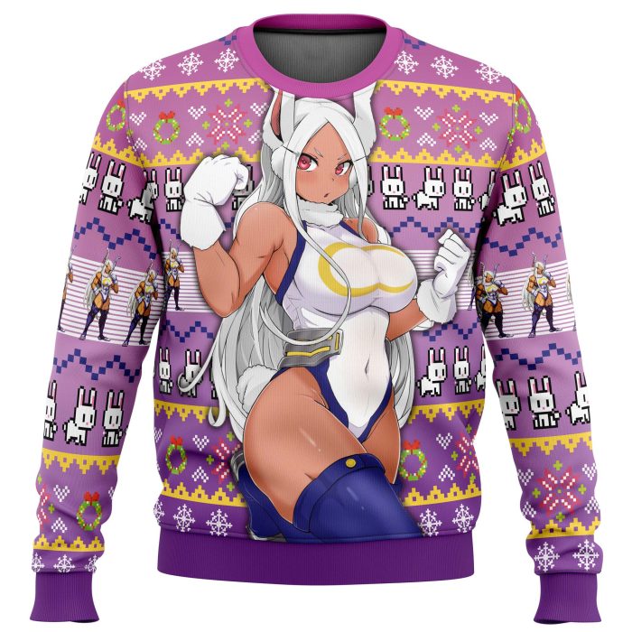 Rumi Usagiyama Mirko My Hero Academia Ugly Christmas Sweater - Image 1