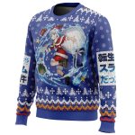 Santa Rimuru That time I got reincarnated as a slime Christmas Sweater - Image 2