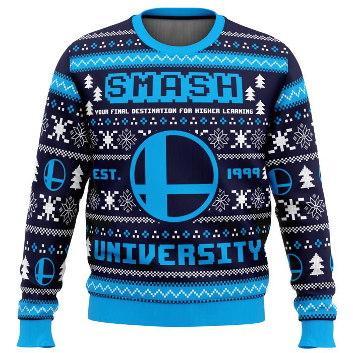 Smash University Super Smash Bros Ugly Christmas Sweater - Image 1