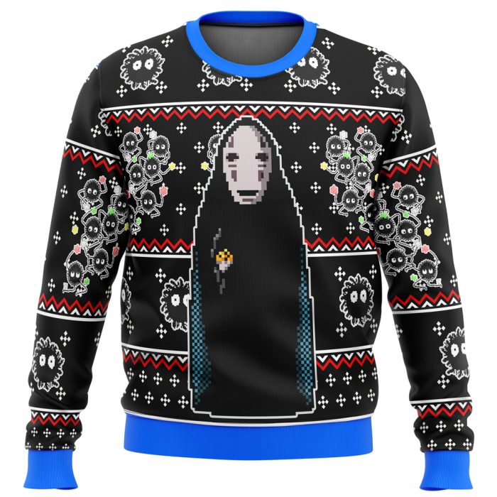 SPIRITED AWAY No Face Ugly Christmas Sweater - Image 1