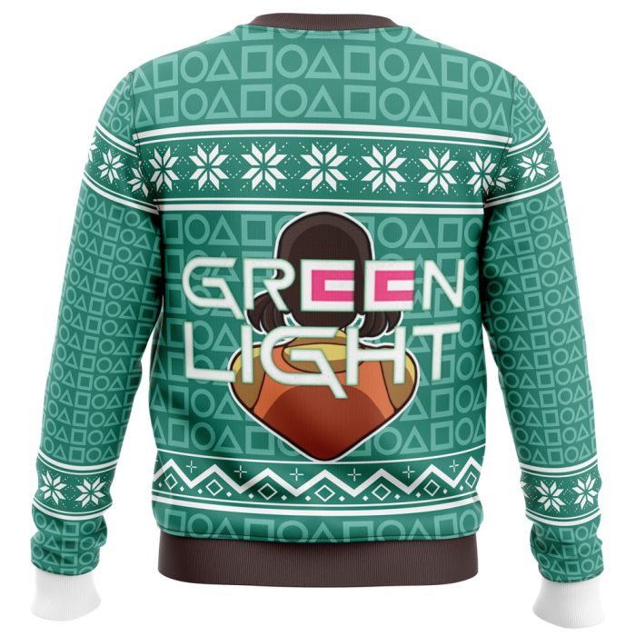 Squid Game Red Light Green Light Doll Ugly Christmas Sweater - Image 4
