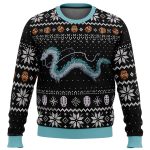 studio ghibli haku spirited away miyazaki ugly christmas sweaterwzrvl