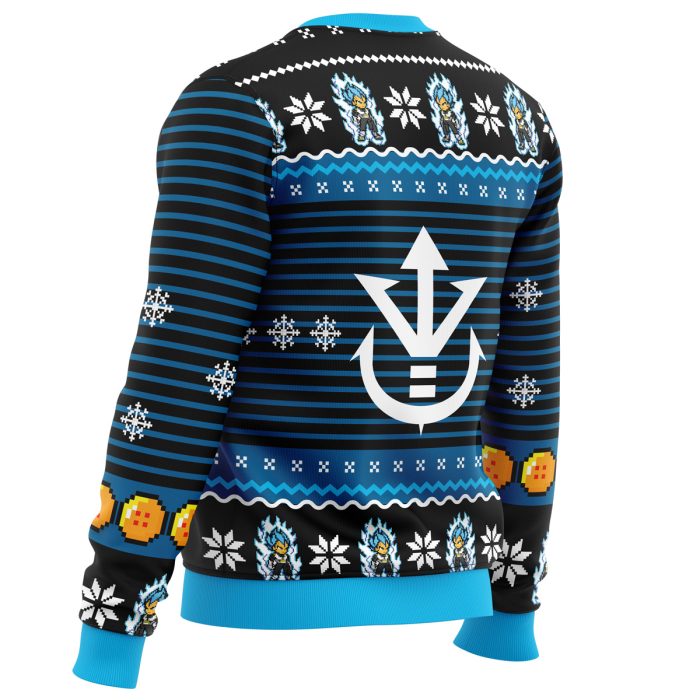 Super Saiyan Blue Vegeta Ugly Christmas Sweater - Image 3