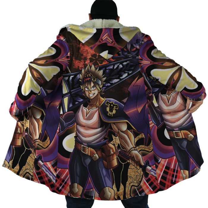 Trippy Asta x Liebe Black Clover Hooded Cloak Coat - Image 2